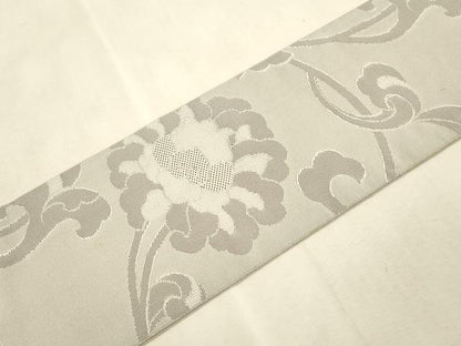 平和屋着物●綴れ　八寸名古屋帯　更紗文　名古屋仕立て　正絹　逸品　CABI7244dy