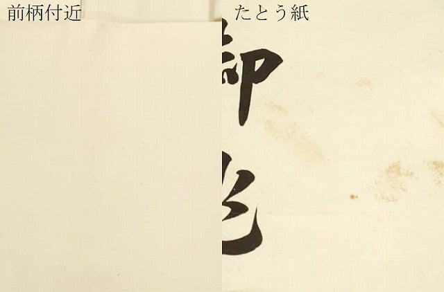 平和屋着物●塩瀬　九寸名古屋帯　草花文　銀座越後屋扱い　たとう紙付き　正絹　逸品　CABI7255dy