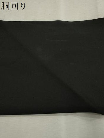 平和屋着物●塩瀬　九寸名古屋帯　刺繍　雪輪草花文　黒地　金彩　正絹　逸品　CABI7266dy