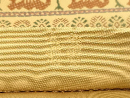 平和屋着物●名物裂一筋　西陣・あらいそ謹製　全通柄　本袋帯　駱駝文いちご手織　正絹　逸品　CABI7279dy