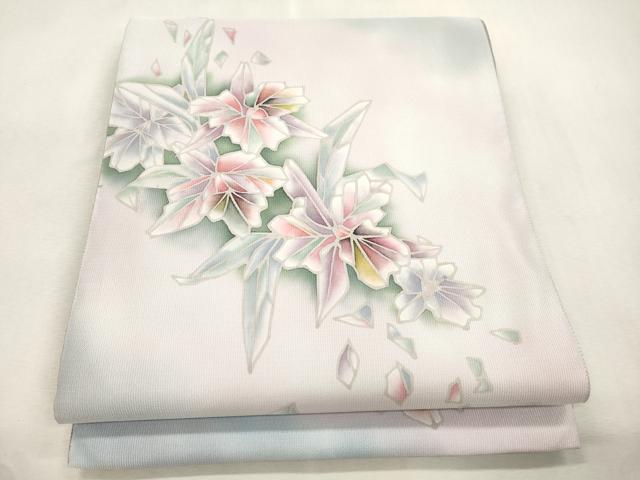 平和屋着物●六通柄袋帯　舞花文　正絹　逸品　CABI7289dy