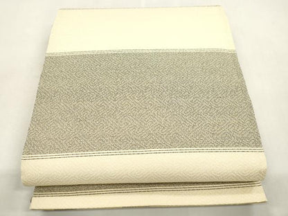 平和屋着物●両面　六通柄袋帯　雪輪花文　正絹　逸品　CABI7294dy