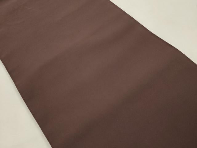 平和屋着物●爪掻き本綴れ　八寸名古屋帯　赤墨色　正絹　逸品　CABI7311dy