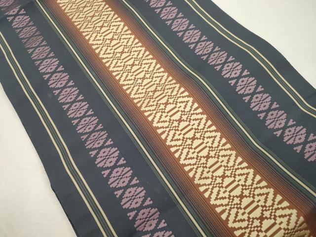平和屋着物●本場筑前博多織　八寸名古屋帯　献上　正絹　逸品　CABI7312dy