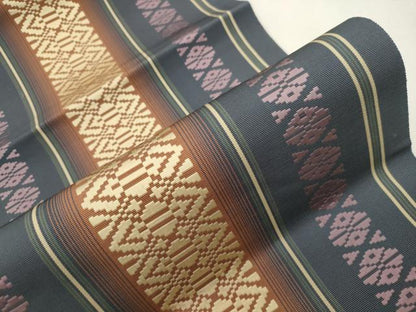 平和屋着物●本場筑前博多織　八寸名古屋帯　献上　正絹　逸品　CABI7312dy