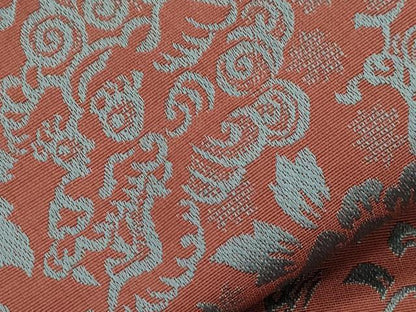 平和屋着物●アンティーク　大正ロマン　全通柄九寸名古屋帯　唐獅子花文　正絹　逸品　CABI7314dy
