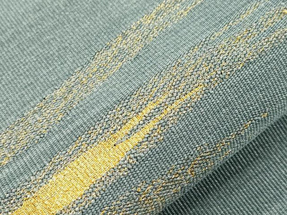 平和屋着物●爪掻本綴作家　伊達静　八寸名古屋帯　霞文　金糸　正絹　逸品　CABI7339dy