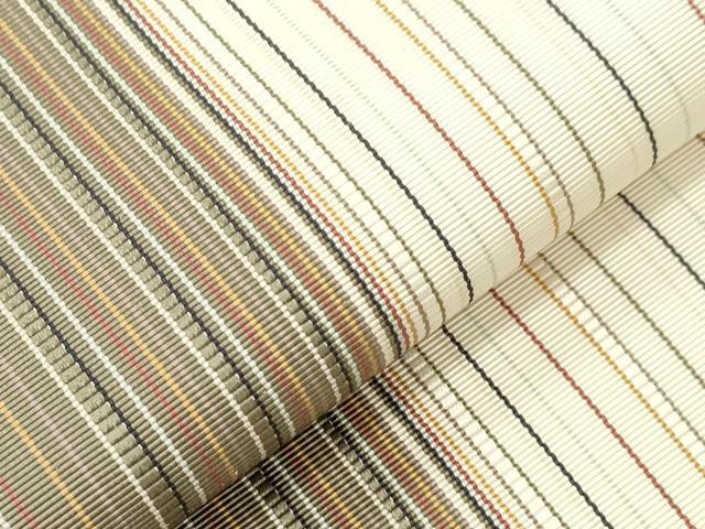 平和屋着物●本場筑前博多織　八寸名古屋帯　縞　正絹　逸品　CABI7340dy