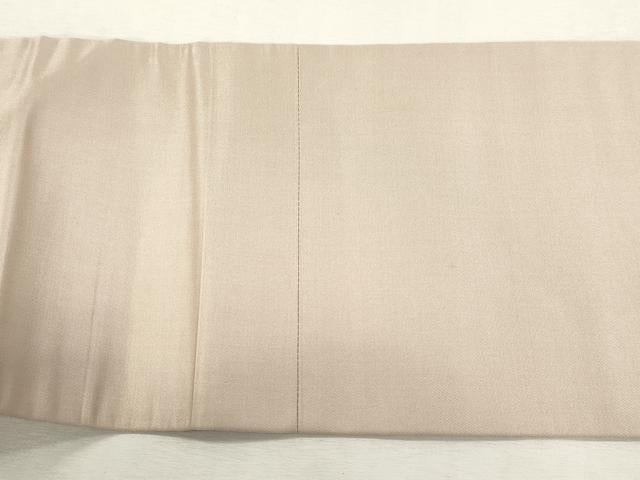 平和屋着物●九寸名古屋帯　駒刺繍　枝花文　正絹　逸品　CABI7348dy