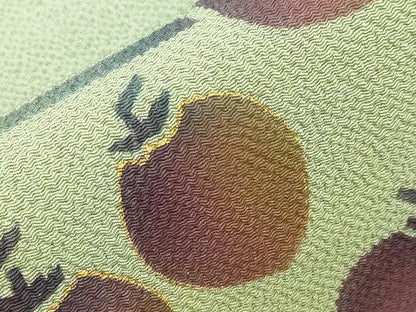 平和屋着物●九寸名古屋帯　成り物　金彩　鬼しぼ縮緬　正絹　逸品　CABI7365dy
