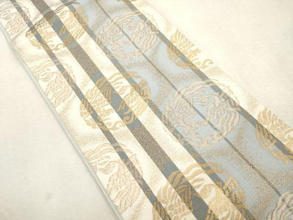 平和屋着物●西陣　半幅帯　前田家伝来　二人静金襴　金糸　正絹　逸品　未使用　CABI7369dy
