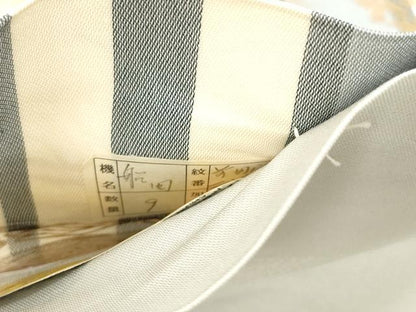 平和屋着物●西陣　半幅帯　前田家伝来　二人静金襴　金糸　正絹　逸品　未使用　CABI7369dy