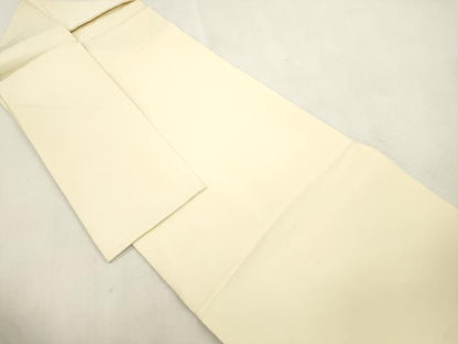 平和屋着物●塩瀬　つけ帯　作家物　花籠文　正絹　逸品　CABI7375dy
