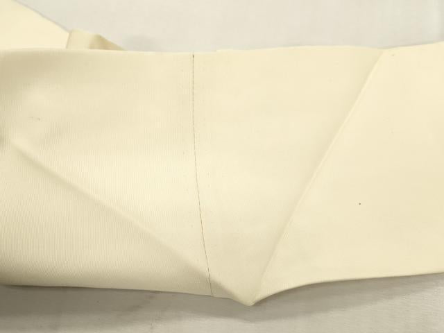 平和屋着物●塩瀬　つけ帯　作家物　花籠文　正絹　逸品　CABI7375dy