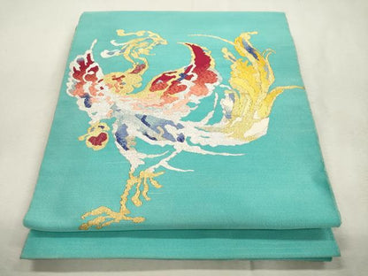 平和屋着物●加藤宗玄 爪掻本綴れ　八寸名古屋帯　鳳凰　金銀糸　正絹　逸品　CABI7393dy