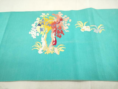 平和屋着物●加藤宗玄 爪掻本綴れ　八寸名古屋帯　鳳凰　金銀糸　正絹　逸品　CABI7393dy