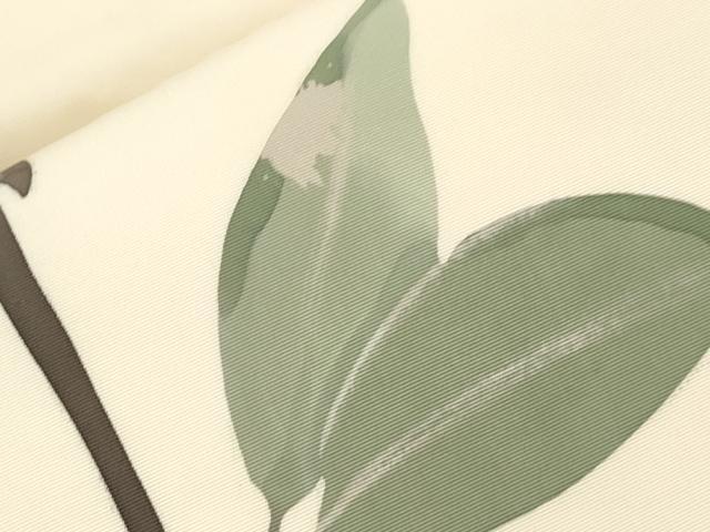 平和屋着物●日展染色作家　高久空木　ろうけつ染　塩瀬　九寸名古屋帯　草花文　正絹　逸品　CABI7398dy
