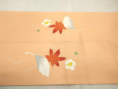 平和屋着物●九寸名古屋帯　刺繍　吹寄せ文　金彩　松葉仕立て　正絹　逸品　CABI7409dy