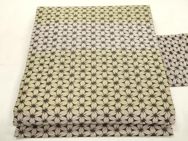 平和屋着物●全通柄九寸名古屋帯　花尽くし文　正絹　逸品　CABI7410dy