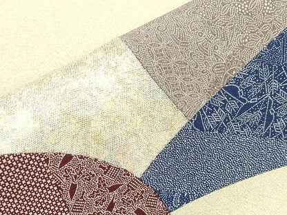 平和屋着物●九寸名古屋帯　切嵌　吉祥柄　金銀糸　やまと誂製　正絹　逸品　CABI7416dy