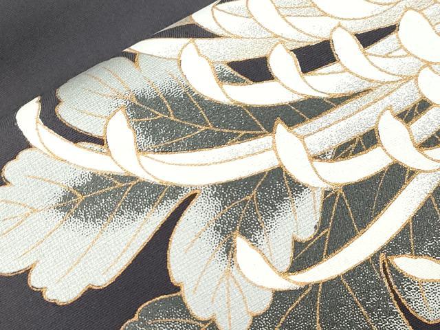 平和屋着物●九寸名古屋帯　乱菊　金銀彩　正絹　逸品　CABI7426dy