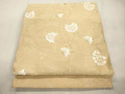 平和屋着物●八寸名古屋帯　綴れ　更紗文　金糸　正絹　逸品　CABI7432dy