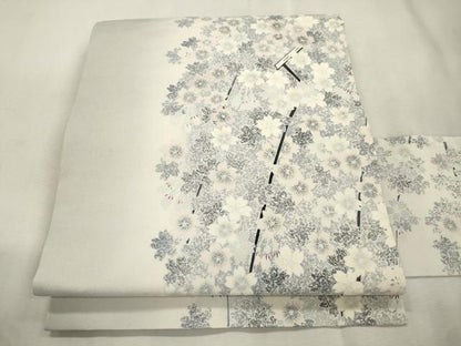 平和屋着物●九寸名古屋帯　作家物　舞桜文　正絹　逸品　CABI7466dy