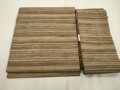 平和屋着物●つけ帯　紬地　横段文　正絹　逸品　CABI7489dy