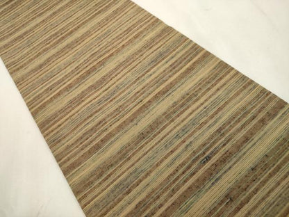 平和屋着物●つけ帯　紬地　横段文　正絹　逸品　CABI7489dy