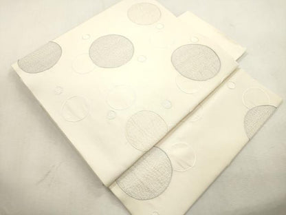 平和屋着物●つけ帯　総刺繍　水玉　正絹　逸品　CABI7493dy