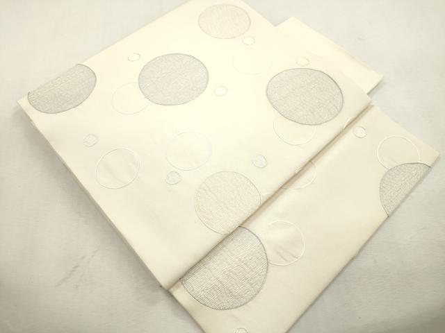 平和屋着物●つけ帯　総刺繍　水玉　正絹　逸品　CABI7493dy
