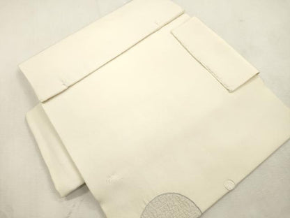 平和屋着物●つけ帯　総刺繍　水玉　正絹　逸品　CABI7493dy