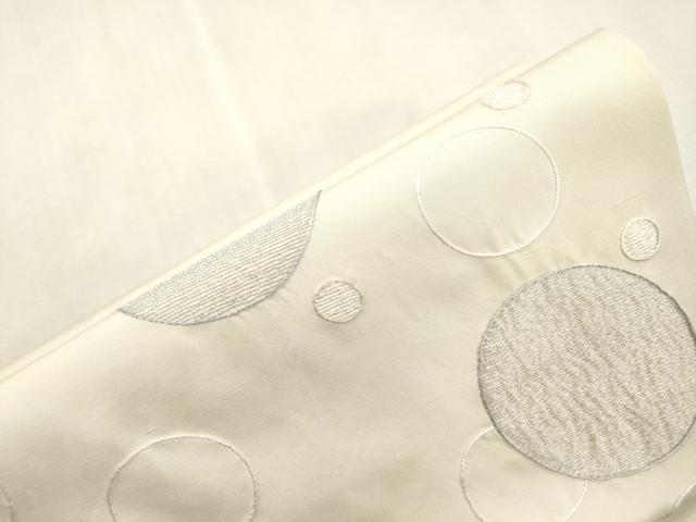 平和屋着物●つけ帯　総刺繍　水玉　正絹　逸品　CABI7493dy