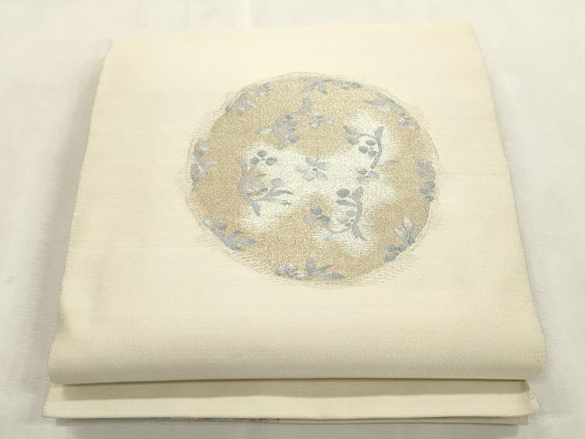 平和屋着物●爪掻き本綴れ 八寸名古屋帯 織昌みやび 陶調金彩 金銀糸 共箱・保証書付き 正絹 逸品 CABI7497dy