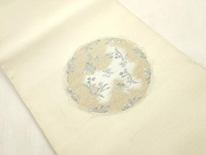 平和屋着物●爪掻き本綴れ 八寸名古屋帯 織昌みやび 陶調金彩 金銀糸 共箱・保証書付き 正絹 逸品 CABI7497dy