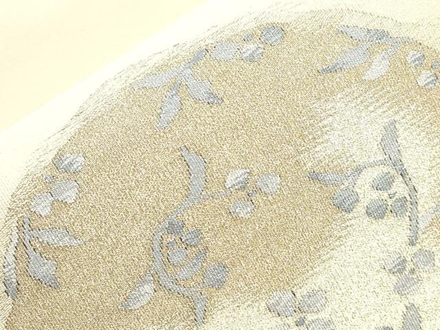 平和屋着物●爪掻き本綴れ 八寸名古屋帯 織昌みやび 陶調金彩 金銀糸 共箱・保証書付き 正絹 逸品 CABI7497dy