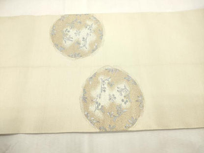 平和屋着物●爪掻き本綴れ 八寸名古屋帯 織昌みやび 陶調金彩 金銀糸 共箱・保証書付き 正絹 逸品 CABI7497dy