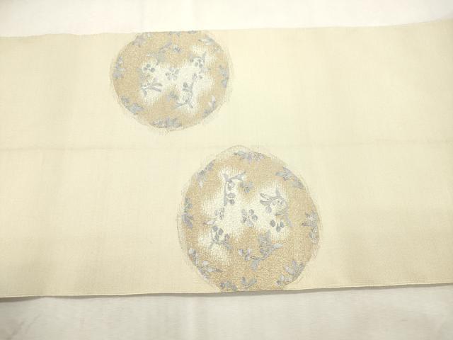 平和屋着物●爪掻き本綴れ 八寸名古屋帯 織昌みやび 陶調金彩 金銀糸 共箱・保証書付き 正絹 逸品 CABI7497dy