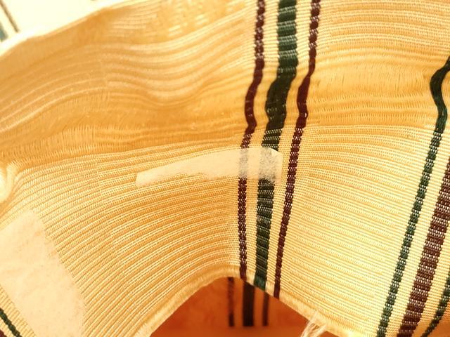 平和屋着物●本場筑前博多織　半幅帯　草花文　正絹　逸品　CABI7511dy