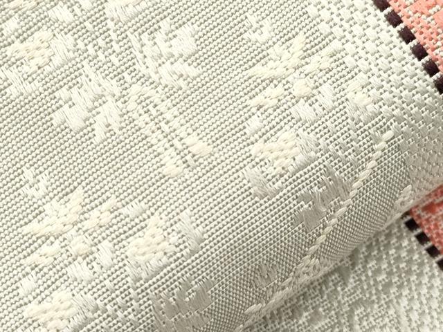 平和屋着物●本場筑前博多織　半幅帯　樹林文　正絹　逸品　CABI7512dy