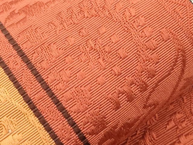 平和屋着物●本場筑前博多織　半幅帯　草花文　正絹　逸品　CABI7523dy