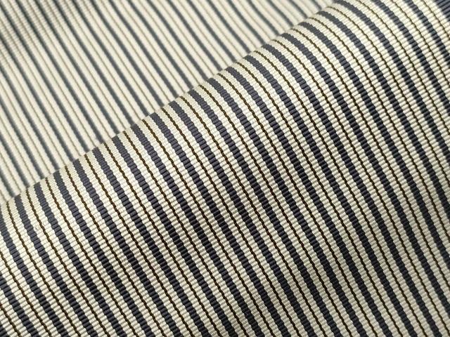 平和屋着物●本場筑前博多織　両面　半幅帯　献上　正絹　逸品　CABI7533dy