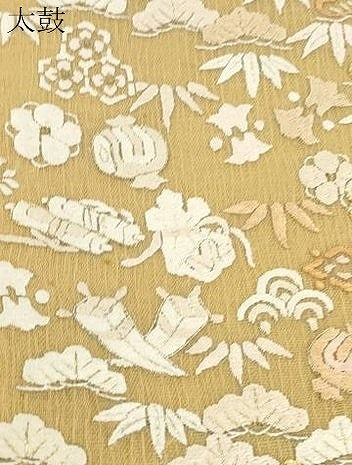 平和屋着物▽中国三大刺繍　相良刺繍　総刺繍　袋帯　スリーシーズン　春夏秋　松竹梅宝尽くし文　正絹　逸品　CABI7537dy