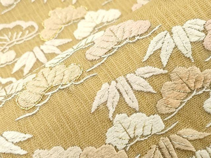 平和屋着物▽中国三大刺繍　相良刺繍　総刺繍　袋帯　スリーシーズン　春夏秋　松竹梅宝尽くし文　正絹　逸品　CABI7537dy