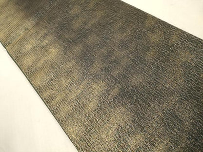 平和屋着物●六通柄袋帯　櫛織　霞文　金糸　正絹　逸品　未使用　CABI7539dy