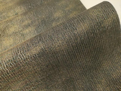 平和屋着物●六通柄袋帯　櫛織　霞文　金糸　正絹　逸品　未使用　CABI7539dy