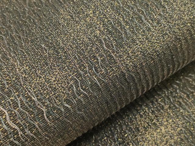 平和屋着物●六通柄袋帯　櫛織　霞文　金糸　正絹　逸品　未使用　CABI7539dy