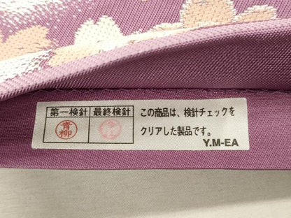 平和屋着物●六通柄袋帯　舞桜文　金糸　正絹　逸品　CABI7550dy