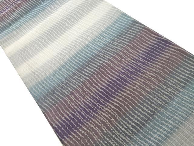 平和屋着物●全通柄袋帯　霞文　正絹　逸品　未使用　CABI7552dy
