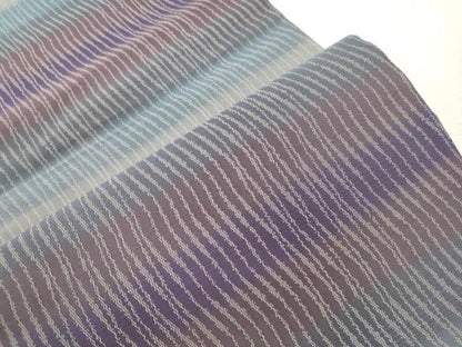 平和屋着物●全通柄袋帯　霞文　正絹　逸品　未使用　CABI7552dy